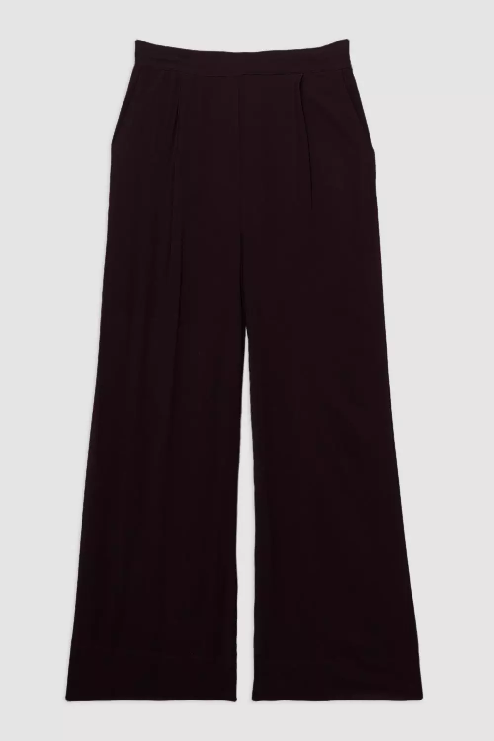 Wide Leg Viscose Georgette Woven Pants | Karen Millen